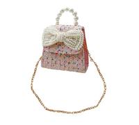 LIFKOME Cartella Del Capretto Sacchetto Della Perla Del Capretto Borsa Della Perla Borsa Dei Bambini Borsa Per Il Capretto Bowknot Borsa Elegante Sacchetto Della Perla Bambina Sacchetto