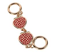 LIFKOME Catena Della Borsa Della Fragola Sacchetto Di Fragole Ciondolo Peluche Roba Alla Fragola Paglia Portachiavi Di Fragola Favore Pochette Da Donna Rosso Lega Di Zinco