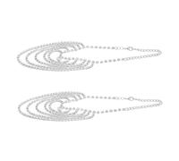 LIFKOME Cavigliere con Strass in Metallo Strati per Donna Catene per Caviglie con Nappe per Sandali e Abiti Estivi Accessori Moda