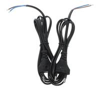 LIFKOME Cavo di Alimentazione 2 Poli 15 M in Rame Solido Spina Eu Set 2 Pezzi per Elettrodomestici Lampade e Utensili Cavo di Ricambio Estremità Spelata Prolunga Sicura in PVC