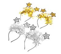 LIFKOME Cerchietto Capodanno 4 Pezzi Decorazioni in Plastica e Feltro Fascia per Capelli Comfort e Accessori Selfie per Feste di Gruppo e Performance 2027