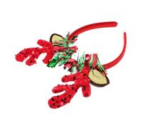 LIFKOME Cerchietto Natalizio Corna Di Renna Accessorio Per Capelli Da Festa Design Corna Festive Colori Materiale Sicuro Per Travestimenti e Foto Di Natale