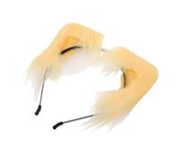 LIFKOME Cerchietto Orecchie in Pile e Fascia Animaletto Fuzzy per Halloween e Feste Tema Accessorio Costume per Donne e Ragazze