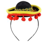 LIFKOME Cerchietto per Chioma Messicano Mini Cappello Fascia Decorativa Leggera Resistente per Feste di Carnevale Maschere e Bomboniere Accessori per Chioma Donna