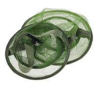 LIFKOME Cestino Strati Design Nylon Pieghevole e Verde in Pesci a Tre Maglia Piccola, Portatile e Facile da Usare per Pesca in Acqua Dolce e Avventure All'aperto