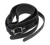 LIFKOME Cinturino Regolabile per Trombone e Tuba in Pelle Nera Design Pratico e Creativo, Cintura Comoda per Strumenti Musicali a Fiato