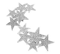 LIFKOME Ciondoli Per Lacci Stelle Scintillanti Decorazioni Per Scarpe Da Sposa Strass Clip Rimovibili Per Tacchi Accessori Versatili Per Matrimoni E Occasioni Speciali
