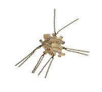 LIFKOME Collana a Forma di Puzzle a Cinque Petali Ciondolo a Cuore, Collana degli Innamorati e Accessori per Ornamenti, Decorazione del Collo alla Moda per Amiche e Partner