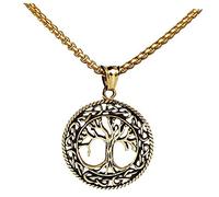 LIFKOME Collana Ad Albero Catena Al Collo Unisex Collana Ciondolo Ad Albero Gioielli Personalizzati in Acciaio Al Titanio