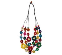 LIFKOME Collana Donna Bohemien Multistrato Conchiglie e Guscio di Cocco Colorato Stile Vintage Accessorio da Indossare Tutti i Giorni Regalo per Compleanno e Festa della Mamma