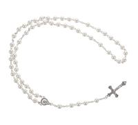 LIFKOME Collana Religiosa Con Perle Rosario Decorativo Per Preghiere e Occasioni Formali Design Elegante e Confortevole Adatta Ogni Stile e Speciale
