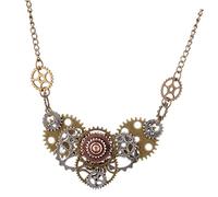 LIFKOME Collana Steampunk Vintage Ciondolo Gear Per Donna Uomo Accessori Gioielli Retro