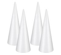 LIFKOME Coni Artigianali in Schiuma 4 Pezzi 25 CM per Modellato e Decorazioni Floreali, Base Solida per Arte Fai da Te e Decorazioni Natalizie