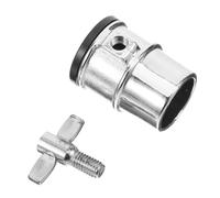 LIFKOME Connettore a Vite ad Aletta per Supporto Tamburo Argento in Lega di Alluminio Design Blocco Tamburo Stabile, Adatto per Staffa da 16-19Mm in Batteria