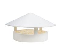 LIFKOME Copertura Antipioggia per Comignolo in PVC Resistente e Leggera con Design Inclinato per Scarico Rapido Protezione Ventilazione Tetto e Pioggia e Neve Facile Installazione