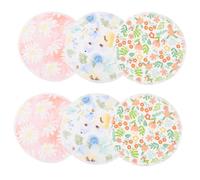 LIFKOME Coppette Assorbilatte Riutilizzabili Lavabili in Fibra Di Bambù Traspiranti Per Allattamento e Maternità, Morbide e Assorbenti, Confezione Da 6 Pezzi