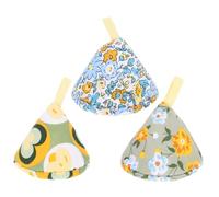 LIFKOME Copri Manico per Pentola Resistente al Calore 3 Pezzi Triangolari Termoisolante per Pomelli Coperchi, Protezione Antiscottatura per Cucina e Microonde, Accessori Cucina Pratici