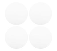 LIFKOME Coprilampada Rotondo in Acrilico 18 Cm, Set 4 Pezzi, Diffusore di Luce per Lampada da Soffitto, Paralume di Ricambio Compatibile Plafoniere e Lampade a Sospensione, Riduce