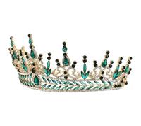 LIFKOME Corona da Sposa Chic in Lega di Strass Stile Barocco Tiara Nuziale Elegante per Feste e Cerimonie Accessorio Chioma Raffinato per Donna