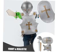 LIFKOME Costume Medievale con Elmo e in Plastica Leggera Retrò per Giochi Ruolo e Cosplay Accessori Stabile e Facili Indossare