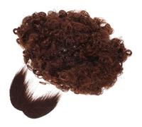 LIFKOME Costume Pirata Afro Parrucca Marrone e Barba Finta per Uomo Accessorio Leggero e Confortevole per Halloween e Feste Tema