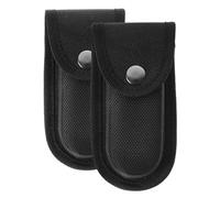LIFKOME Custodia in Nylon per Coltello 2 Pezzi Chiusura a Scatto e Design ad Anello, Organizzatore da Cintura per Uso Rapido Durante Escursioni e Campeggio