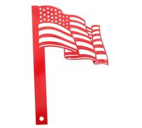 LIFKOME Decorazione Cassetta Postale in Ferro Forma di Bandiera Ornamento da Giardino Resistente per Esterni per Giardino Prato e Veranda