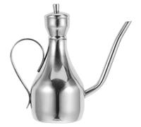 LIFKOME Dispenser Olio Acciaio Inox con Filtro Integrato Versatore Versatile per Cucina Condimento e Salsa Contenitore Resistente per Condimenti Multipli