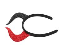 LIFKOME Fascia Capelli Halloween Corna Diavolo Rosse Leggere Cerchietto Antiscivolo per Costume Party Cosplay Donna Uomo