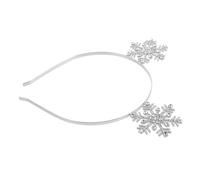 LIFKOME Fascia Per Con Corna Di Renna Cappello Da Compleanno Con Fiocco Di Neve Copricapo Per Le Feste Da Donna Copricapo Con Fiocchi Di Neve Di Natale