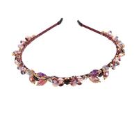 LIFKOME Fascia Sposa Cristallo Cerchietto Barocco per Accessorio e Confortevole con Incastonature per Matrimoni e Celebrazioni