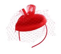 LIFKOME Fascinator Berretto Copricapo Mesh Fashion Hair Band Elegante Per Matrimonio Tea Party Proms Banquet Decorazione Lisci Ricci