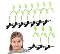 LIFKOME Fermagli Per Chioma a Forma Di Germoglio 10 Pezzi Clip Per Festa e Uso Quotidiano Donna e Ragazza Decorativi Verdi