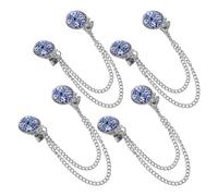 LIFKOME Fermagli per Scialle Vintage da Donna Catena, Set da 4 Pezzi per Maglioni e Cardigan, Accessori Eleganti per Sciarpe e Mantelle in Stile Palazzo, per Ufficio e Feste