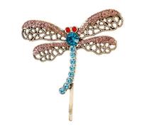 LIFKOME Fermaglio per Chioma a Forma di Libellula Decorazione con Cristalli Lucenti, Realizzato in Lega Raffinata, Accessorio Chic per Serate e Carnevali