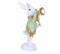 LIFKOME Figurine di Coniglietti di Pasqua Bunny Easter Spring Rabbit Statue Desktop Ornament Garden Sculpture Home Farmhouse Spring Party Ecoration