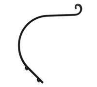 LIFKOME Gancio Sospeso da Esterno per Piante e Mangiatoia, Ferro Nero | Supporto da Parete per Giardino e Patio, Installazione Semplice, Salvaspazio, Uso Decorativo e Versatile