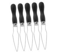 LIFKOME Kit 5 Pezzi Estrattore Bottoni Nero per Cucito Fai da Te, Strumento Assistente per Bottoni da Camicia, Adatto Anziani Mani Deboli e Lavori di Sartoria a Mano