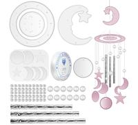 LIFKOME Kit e Realizzazione di Scacciaspiriti per Campanelli Eolici Stampi in Silicone Flessibile e Facile da Pulire, Set Completo per Artigianato Creativo