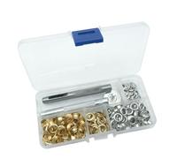 LIFKOME Kit Occhielli Metallici da 6 Mm Strumento Kit per Bottoni Occhiello Chiusure per Vestiti E Artigianato