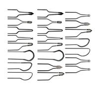 LIFKOME Kit Punte Pirografia Alta Impedenza per Penna Pirografo Resistente Calore Senza Pieghe per Studio e Uso Domestico