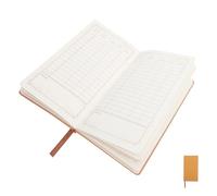 LIFKOME Libro di Bilancio A6 con Copertina Rigida Arancione, Libro Mastro Contabile e Pianificatore di Budget per Controllo Spese e Fatture in Casa e Ufficio
