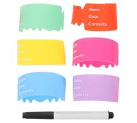 LIFKOME Manicotto per tazza con etichetta per etichette per i nomi delle bottiglie da interni copertura isolante termica per per l'asilo nido