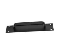 LIFKOME Maniglia Scorrevole in Alluminio Nera per Porte Armadio e Cucina Design Ergonomico Resistenza e Apertura Agevole per Porte Scorrevoli in Spazi Compatti