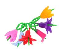 LIFKOME Marcatori Riutilizzabili per Bicchieri in Silicone 6 Pezzi Forma di Fiore per Identificazione Drink a Eventi Natalizi Colore Casuale