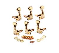 LIFKOME Meccaniche per Chitarra Elettrica da Colore Oro Materiale Metallo Stile Half Moon Grover Incluse Rondelle e Viti per Accordatura Chitarra Elettrica Acustica