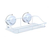 LIFKOME Mensola da Bagno A Parete in Filo Metallico con Ventosa Organizer per Bagno Toilette Cucina Solida E Resistente per Piccoli Oggetti E Spazio
