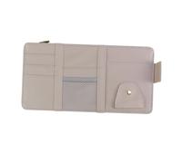 LIFKOME Organizer per Aletta Parasole Auto Grigio con Cerniera Custodia Multi-tasca per Documenti Cellulare e Accessori Interni Protezione Anti- e Polvere per Auto