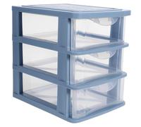 LIFKOME Organizer Per Cassetti in Design Tre Strati Cassetti Portaoggetti Per Scrivania Mobiletto Per Trucco Contenitore Per Cosmetici e Cancelleria