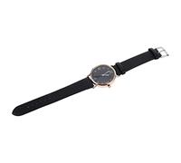 LIFKOME Orologio Da Polso Elegante e Conciso Per Donna Orologio Femminile Con Cinturino Pelle Nera Design Alla Moda Movimento Al Comodo Per Ogni Occasione e Per Amiche e Famiglia